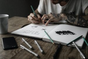 Wykorzystanie efektów ciągłego linii w rysunku